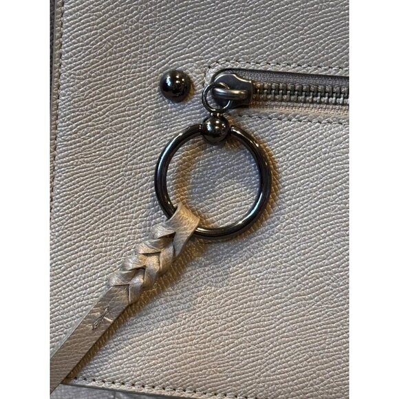 Rebecca Minkoff Beige Leather Crossbody Bag With Adjustable Strap & Front Zipper main image 2